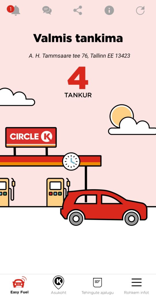 Circle K numbrimärgiga makse
