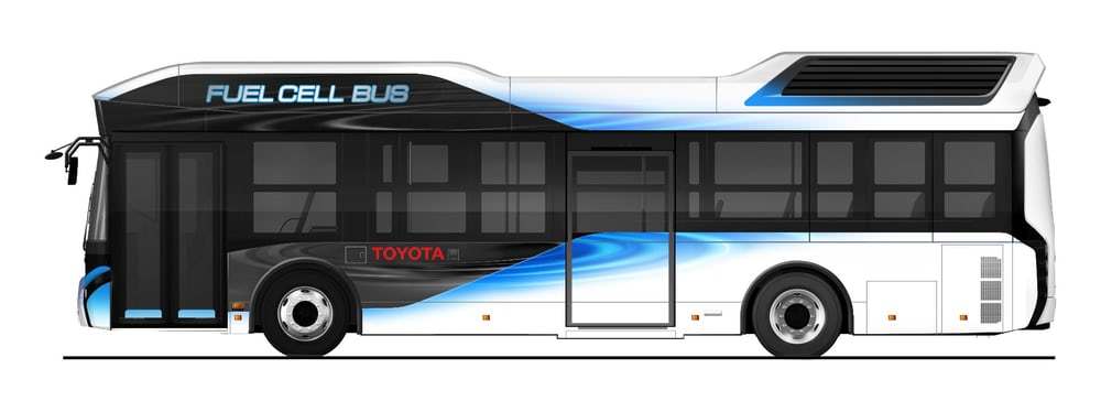 toyota fuel cell bus