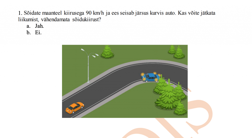 üks õige vastus