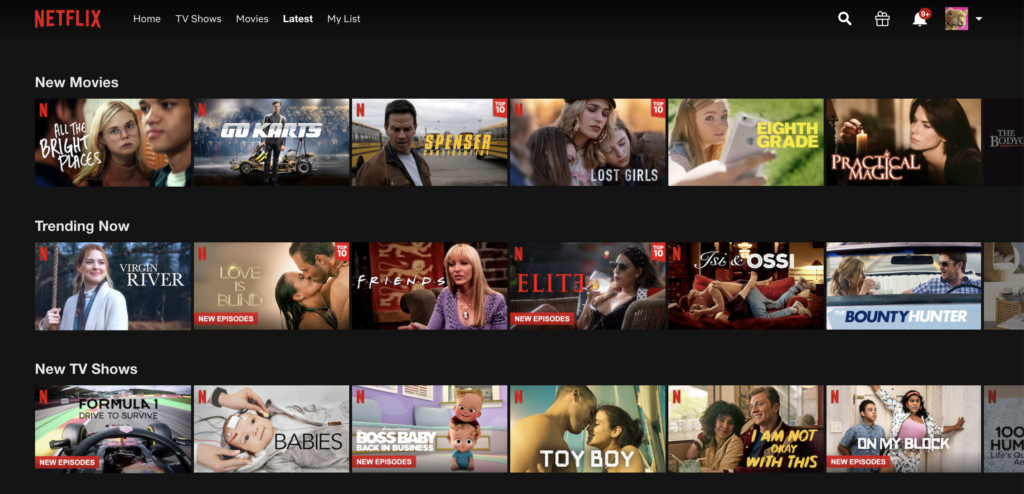 netflixi jalajälg