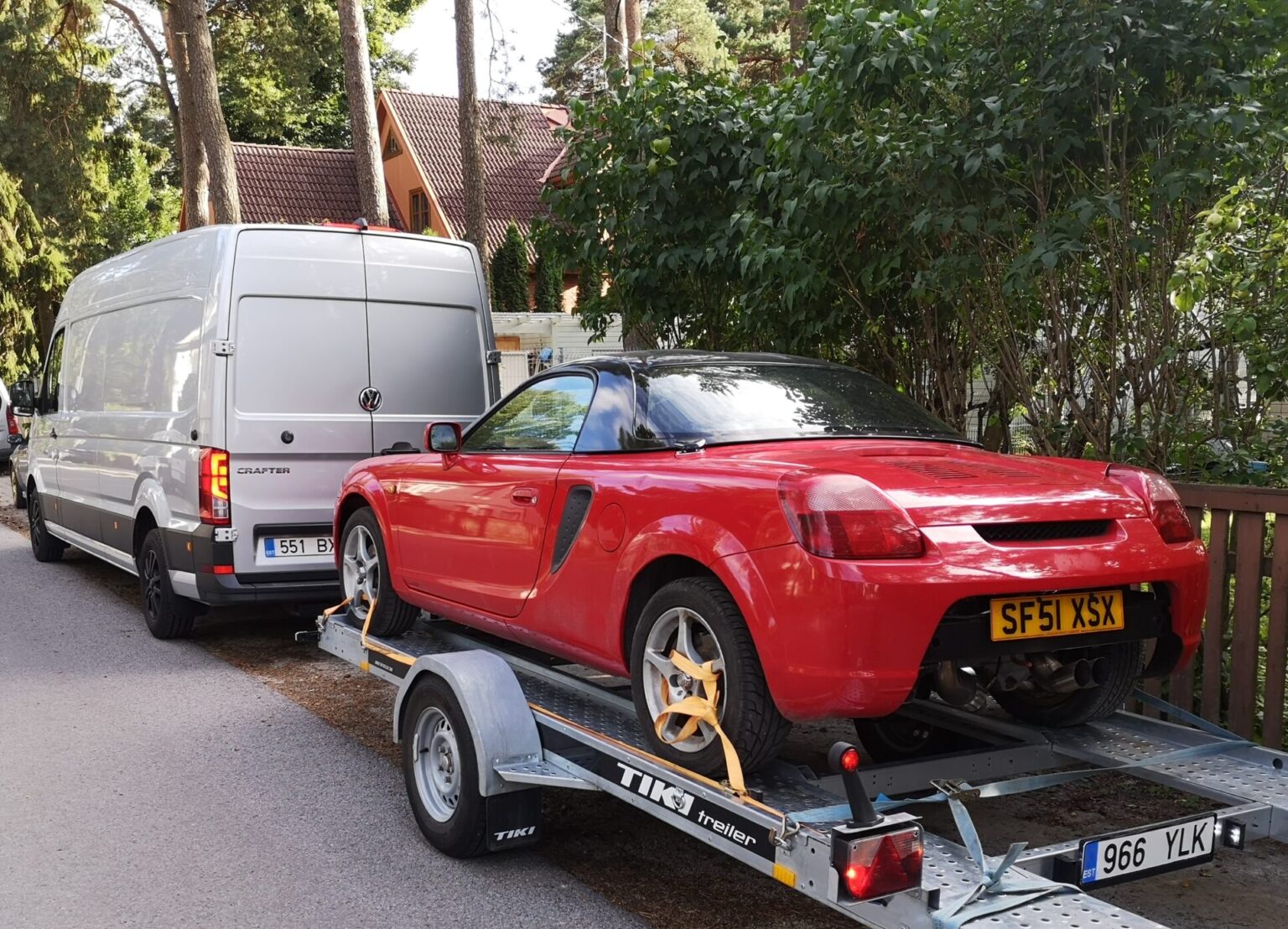 MR2 Spyder rajale mineku eel