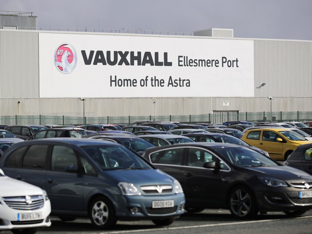 Vauxhall Opel tehas UK