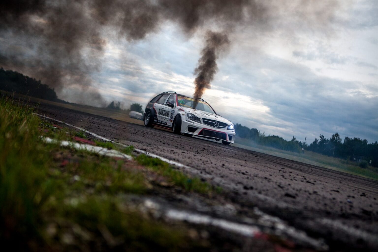 Mercedes Black Smoke