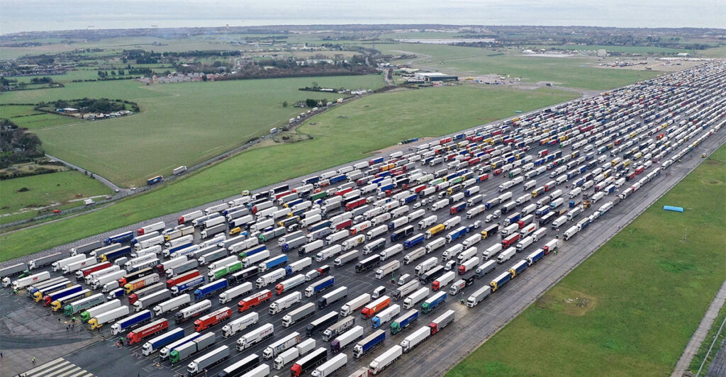 Veokid seisavad Dover