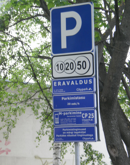 Parkimistahvel EEK