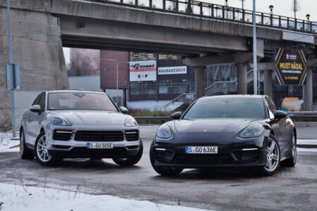 Porsche Cayenne ja Panamera topelttest
