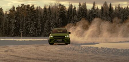 Enyaq iV jäädrift