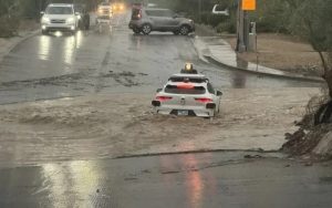 “Istmesoojenduse” 243. osa: Waymo kutsus tagasi pea 4000 isetaksot Waymo isetakso vees, Jerr Stan